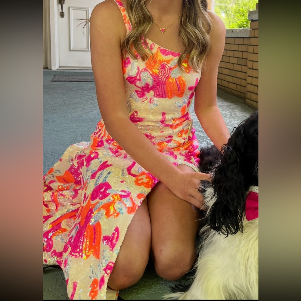 Jovani 26131 Pink/Orange Prom Dress Size 00 - Picture 10 of 10